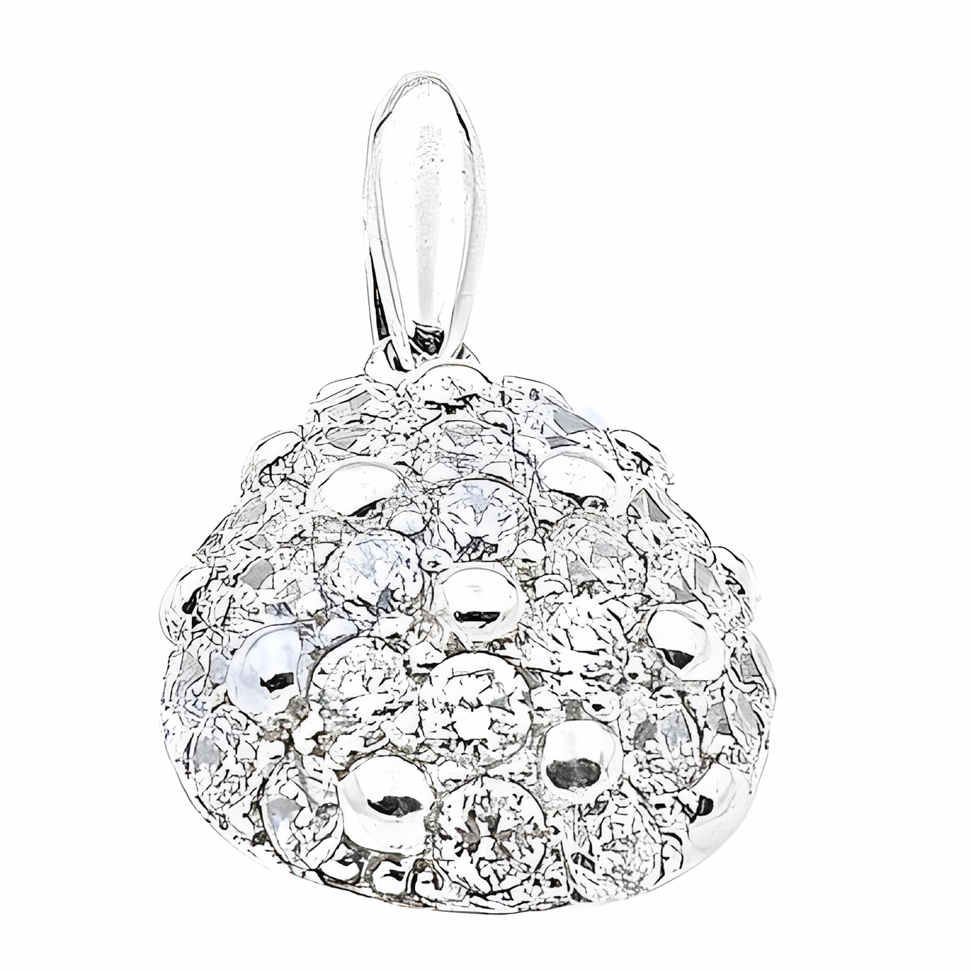 Gift For Mom Holiday Jewelry Flower Life Cubic Zirconia Silver Pendant - Elegant Jewelry for Every Occasion