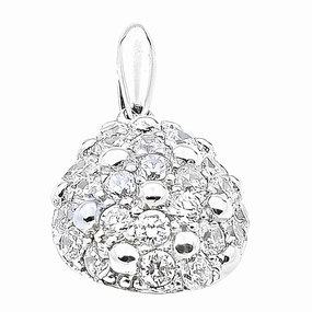 Gift For Mom Holiday Jewelry Flower Life Cubic Zirconia Silver Pendant - Elegant Jewelry for Every Occasion