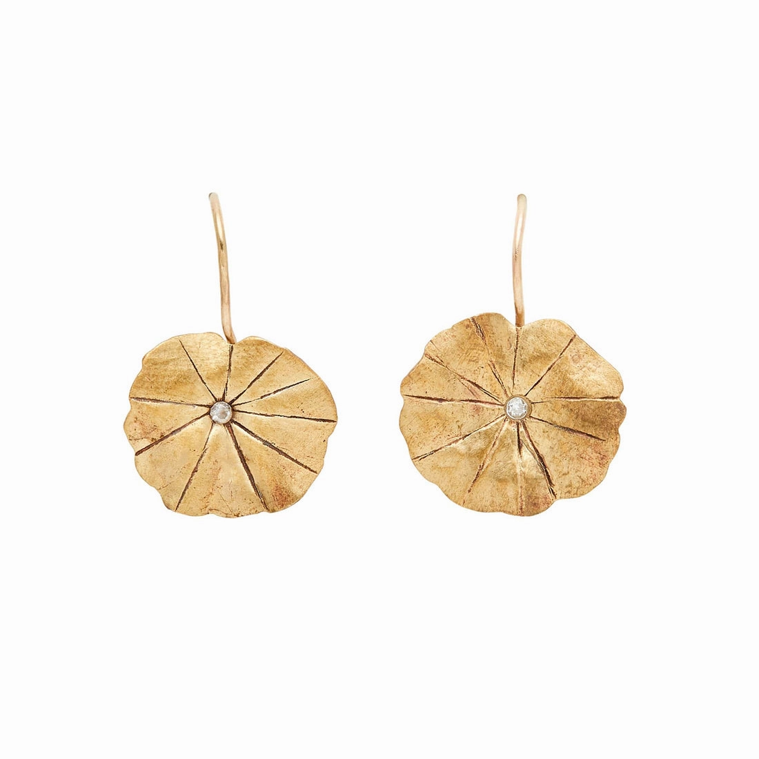 Petite Pennywort Earrings Gold Fill Bronze Limited Edition Bright Touch Contemporary Style