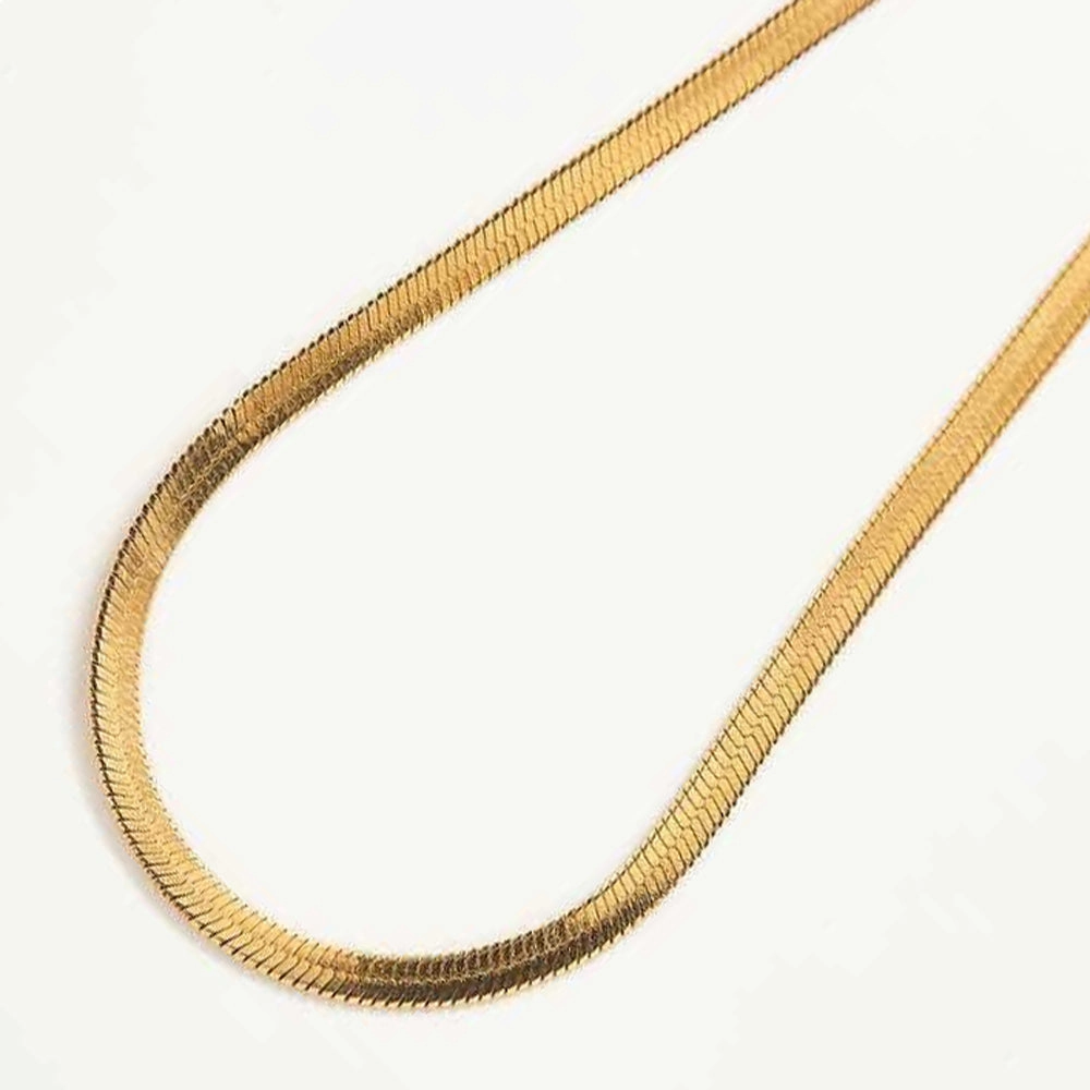 Work Meeting Gold Herringbone Necklace