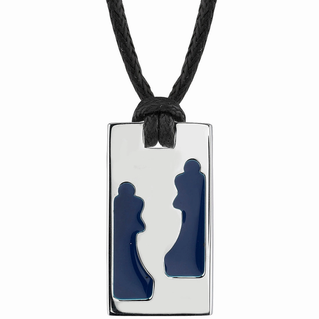 Event Gift Creative Style Stainless Steel Dog Tag Bar Pendant Chess Queen Design