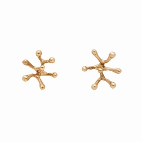 Soft Glow Stamen Bronze Earring