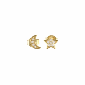 Secure Must-Have Star and Crescent Moon Studs