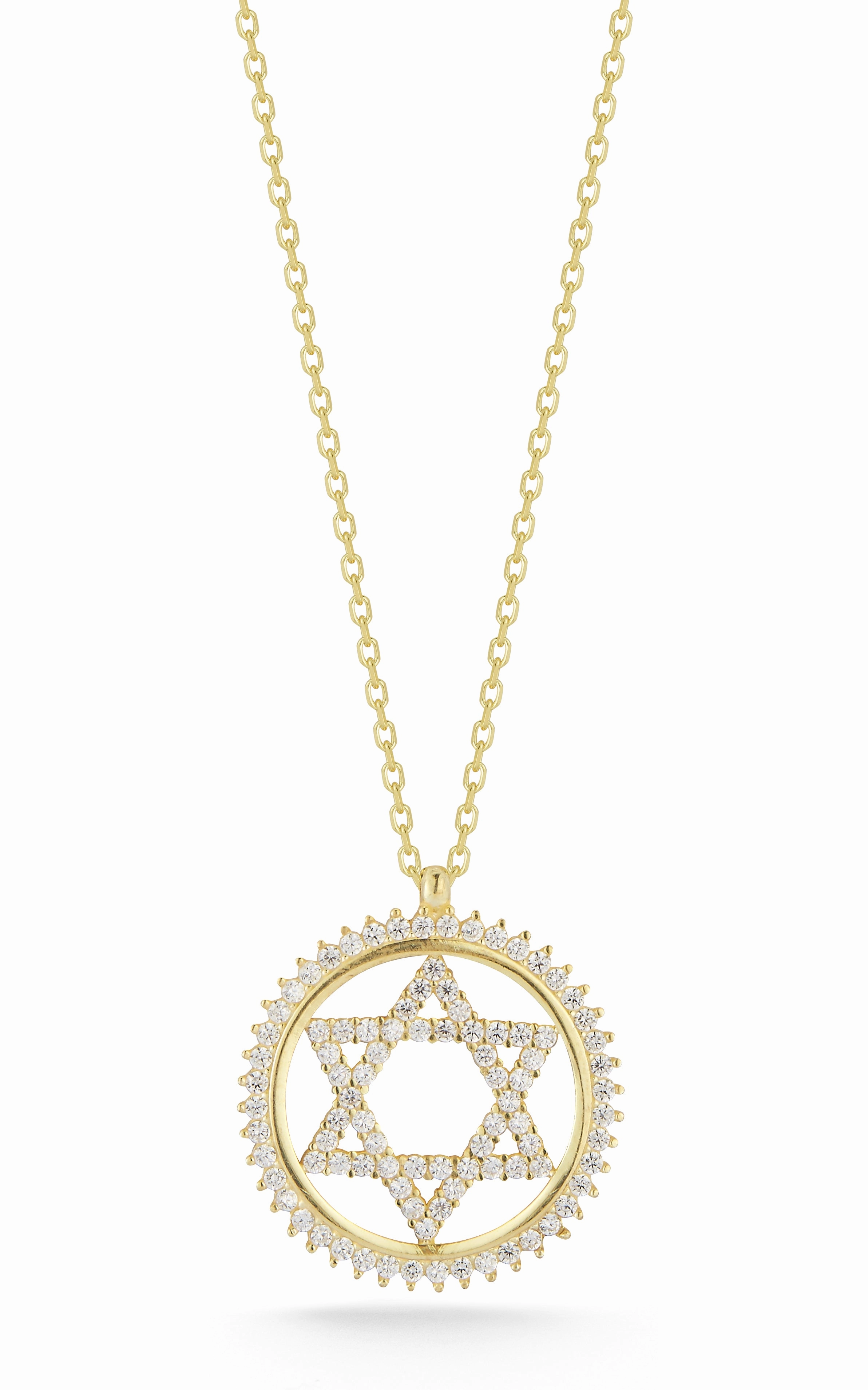 Runway Inspired Star Of David Necklace