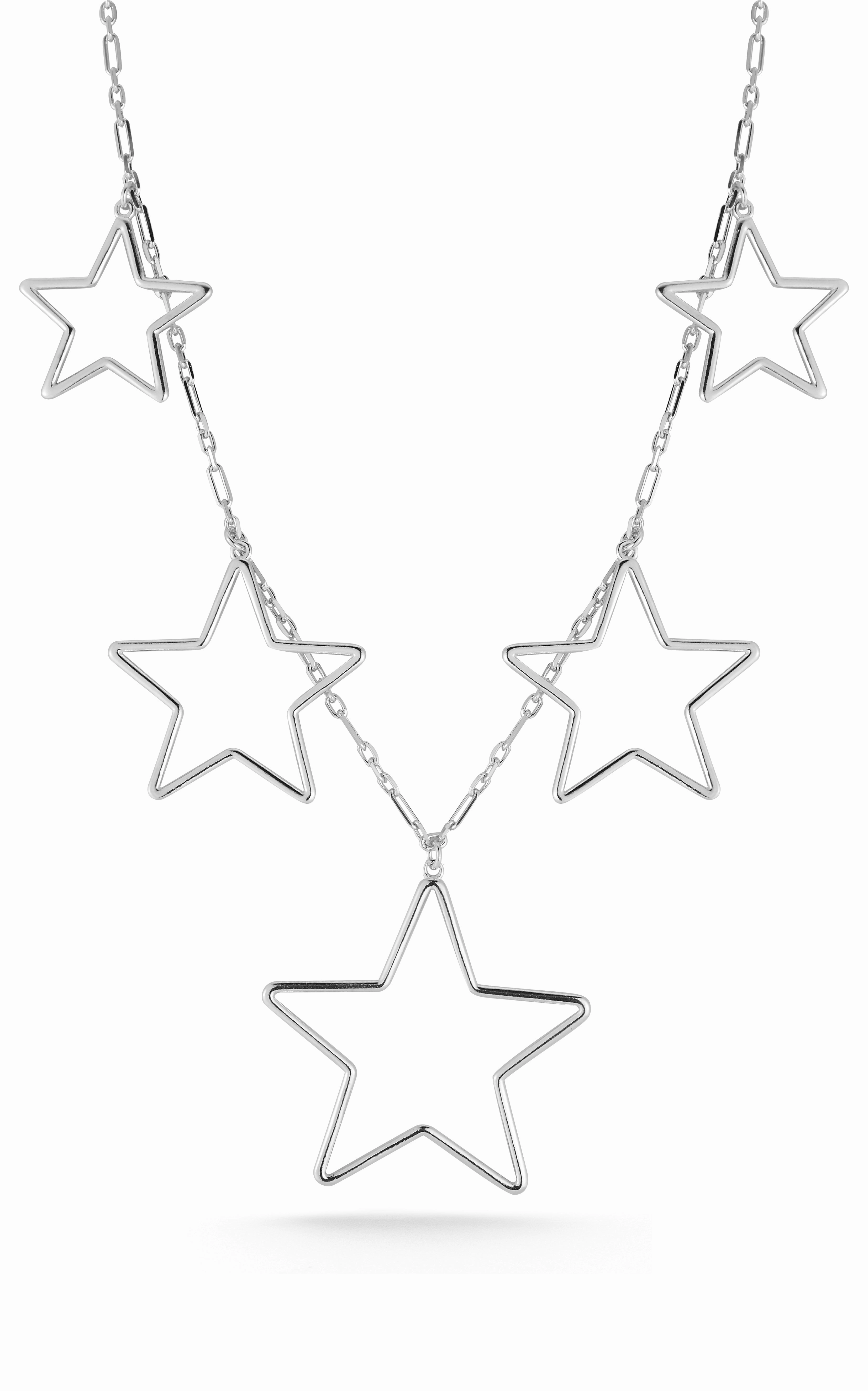 Lively Detail Star Statement Necklace