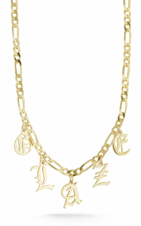 Cool Texture Everyday Design Statement Name Necklace