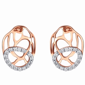 Circular Accessory Sophisticated product Sterling Silver Organic Lattice Raindrop Earrings