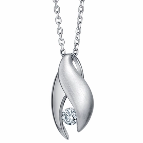 Sterling Silver Ribboned Medallion Pendant Common Piece Perfect Style