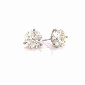 1.81cttw Round Diamonds in Three Prong Martini Earrings Gorgeous Product Big Piece