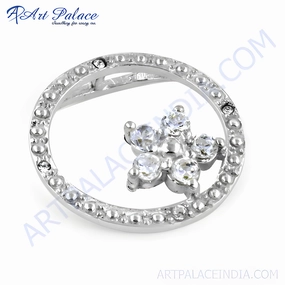 Personalized Item Caring Gift Stunning 925 Silver Pendant with Perfect Cubic Zirconia Gemstone - Latest CZ Pendant