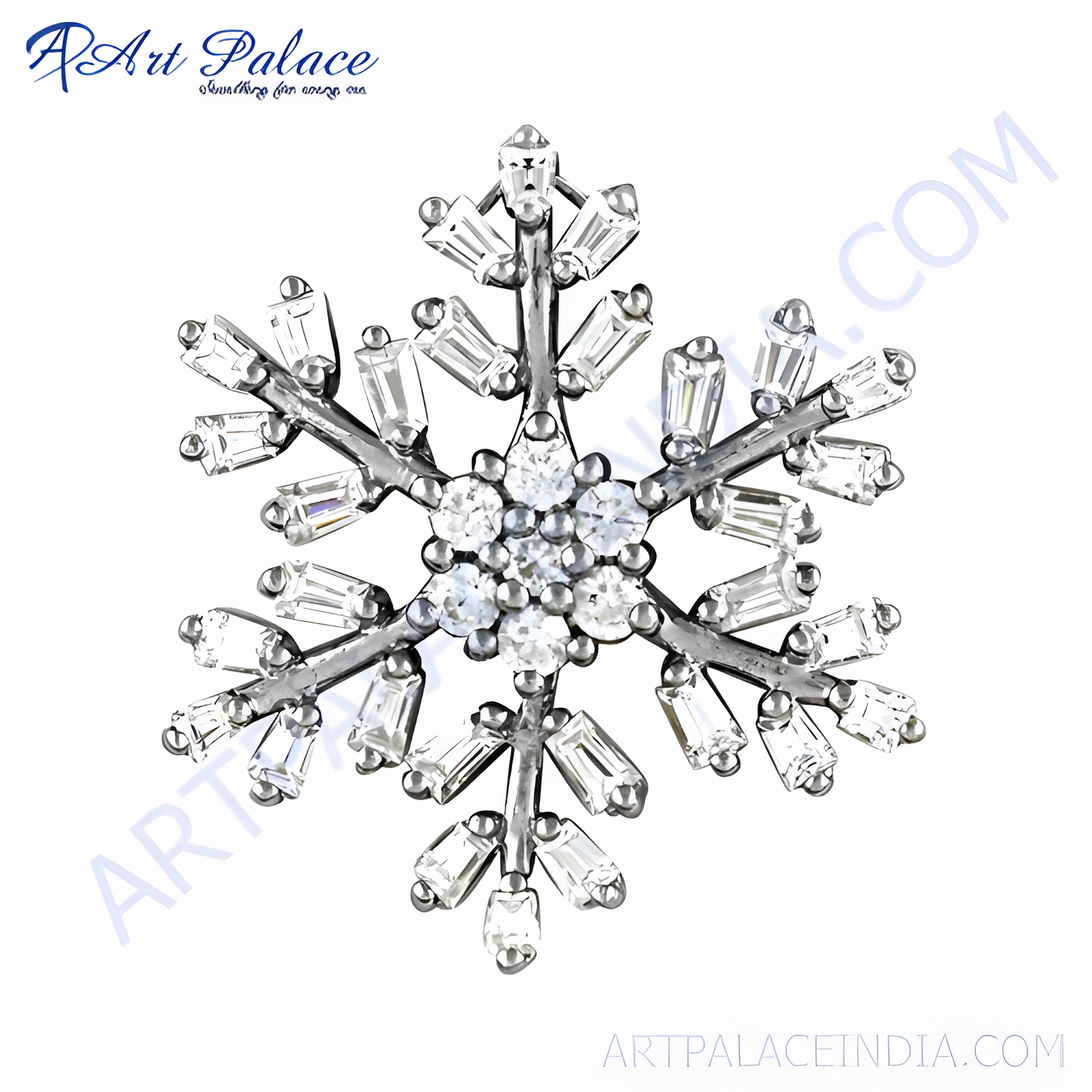 Stunning 925 Silver Pendant with Shiny Cubic Zirconia - Elegant CZ Jewelry For Luck Romantic Gift