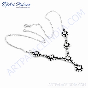 Stunning Cubic Zirconia Silver Necklace - Ethnic & Glamorous CZ Jewelry Best Style