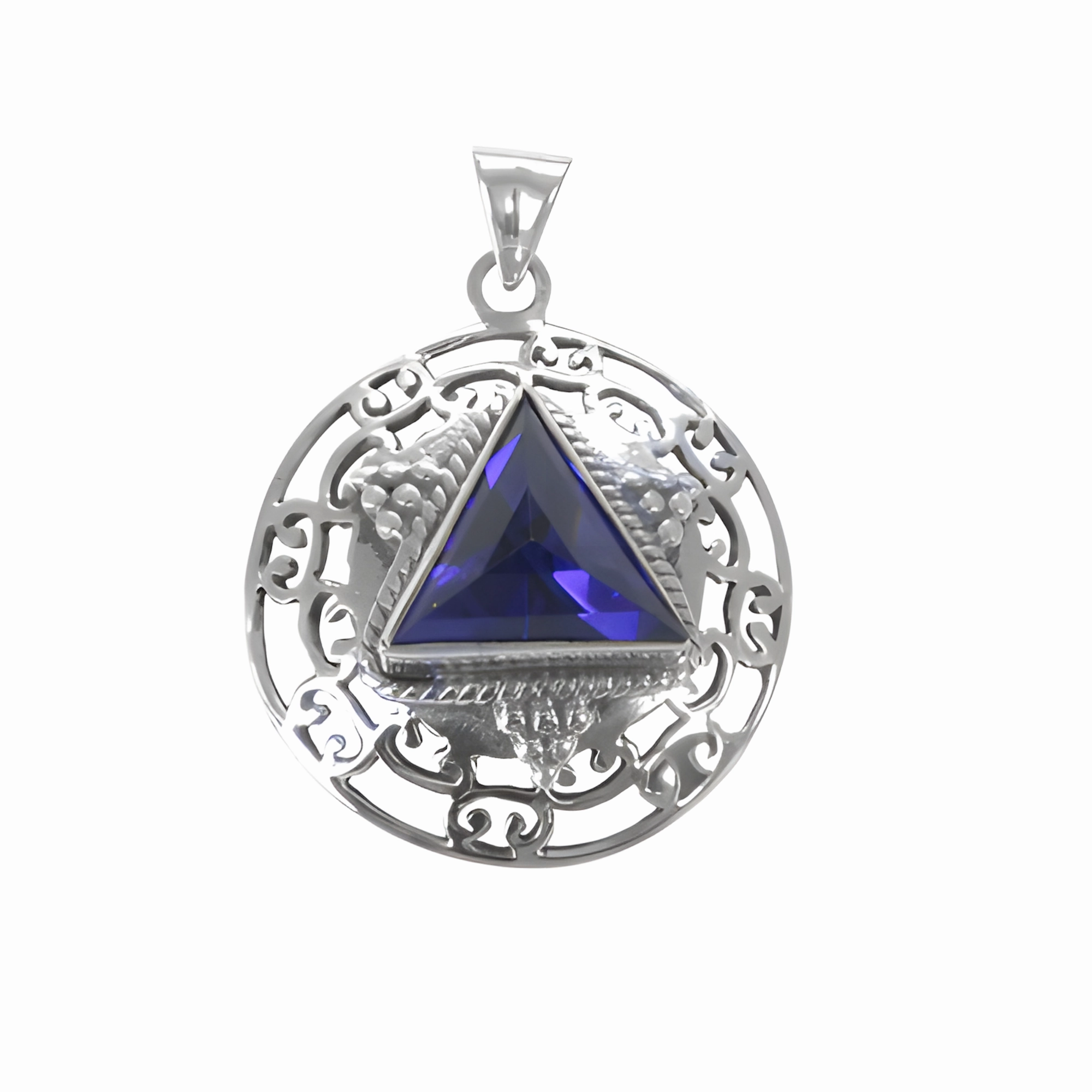 Beautiful Item Easy Wear Item Stunning Ink Zirconia Gemstone Silver Pendant - Elegant Jewelry