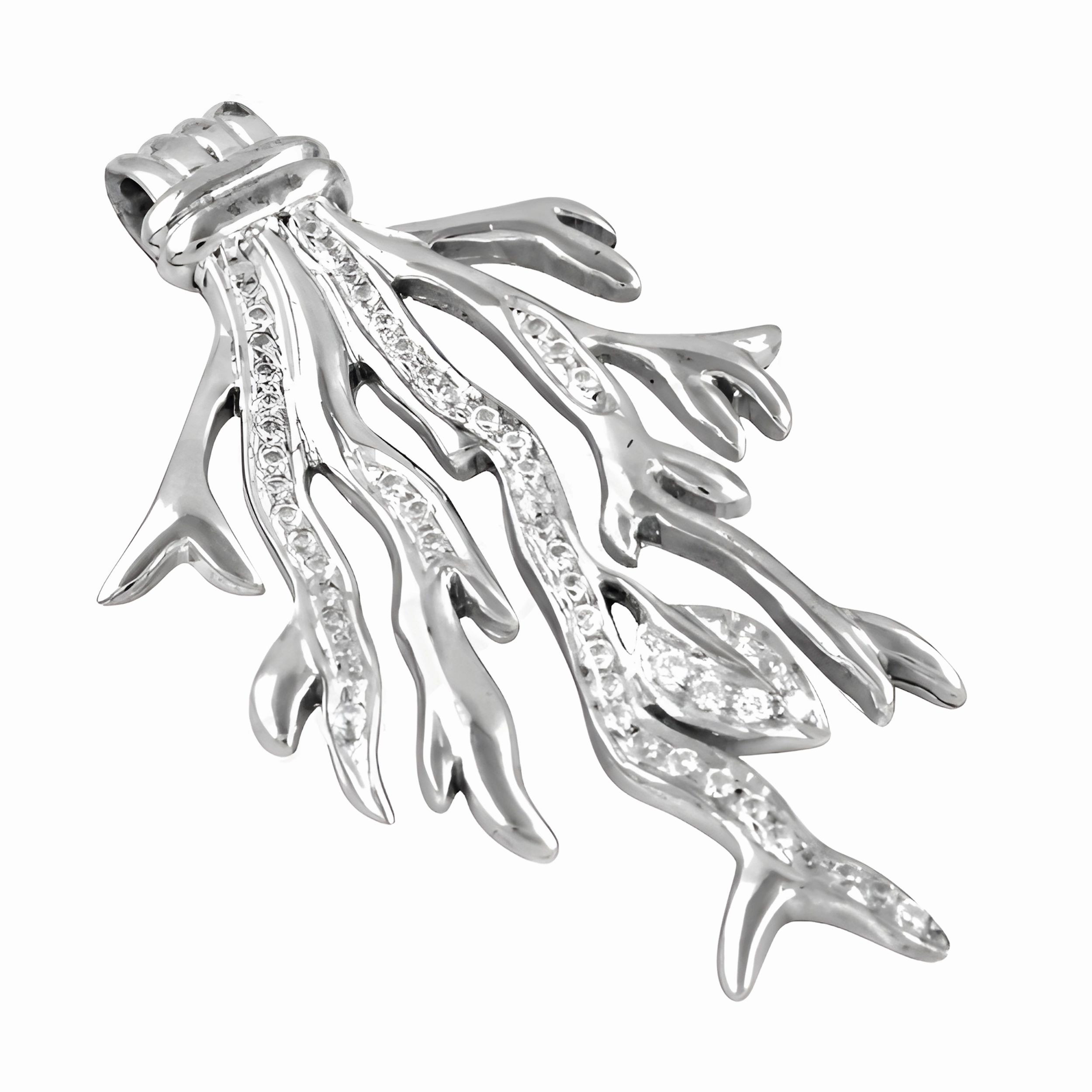 Affordable Adornment Stunning Luxury Cubic Zirconia Silver Pendant - Hot Jewelry Trends 2023