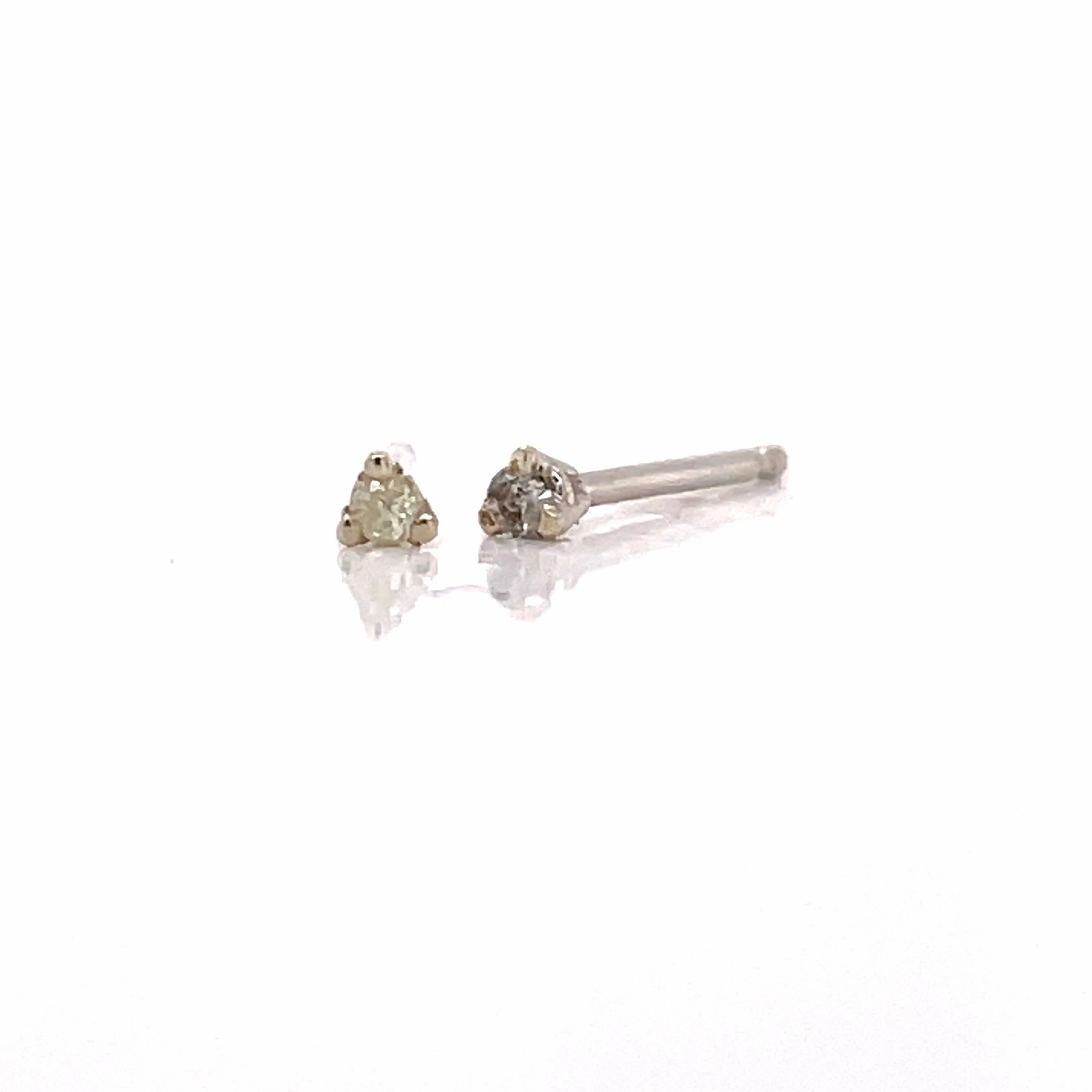 Large Accessory 0.02cttw Round Diamonds in Three Prong Martini Earrings