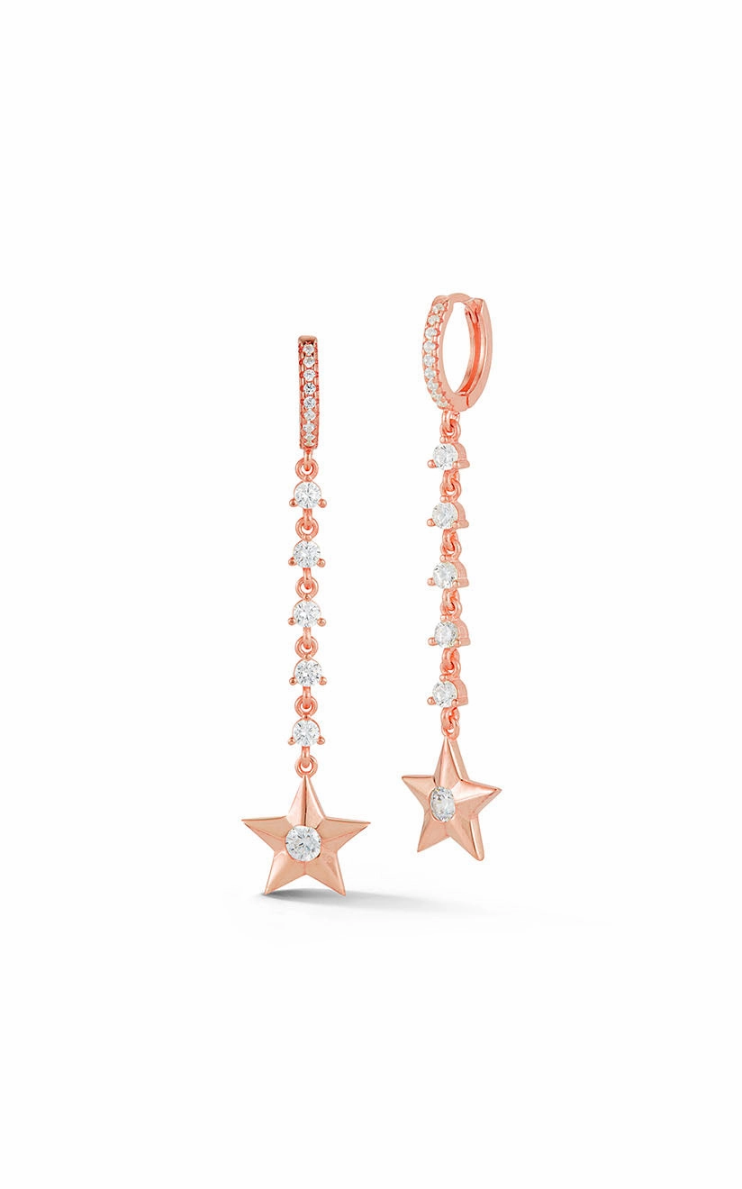 Star Drop Huggie Earring Modern Flow Occasion Wear