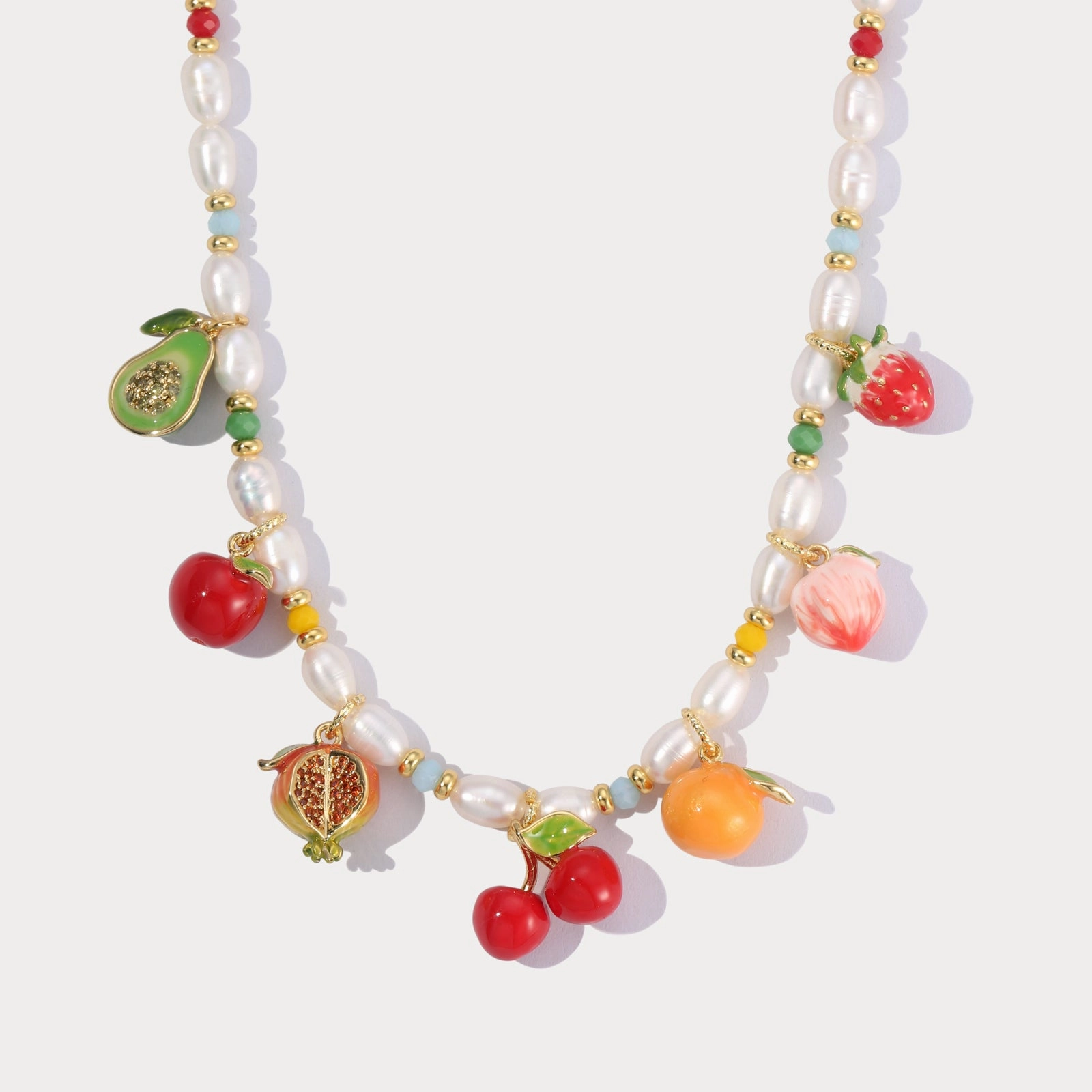 Fresh Mood Pearl Fruit Necklace