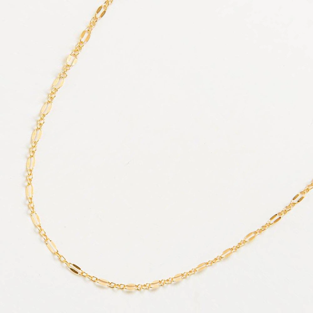 Classic Style Vacation Gift Gold Double Link Chain Necklace