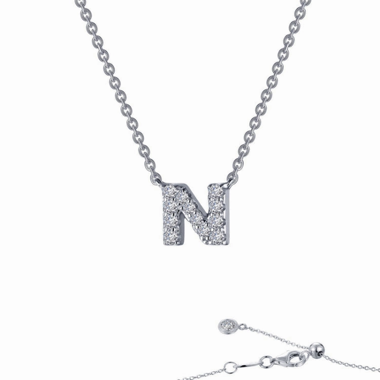 Letter N Pendant Necklace Classic Boy