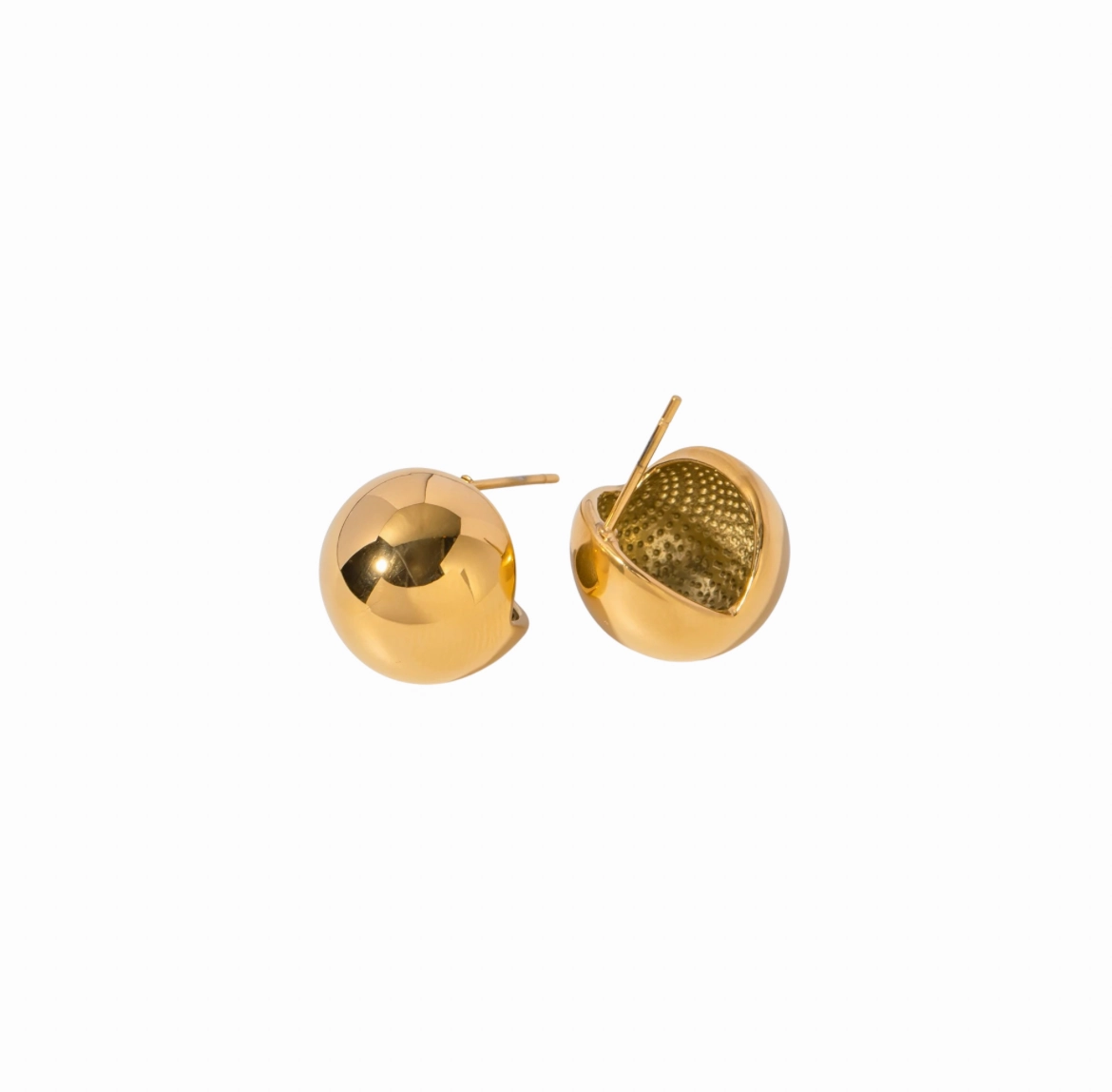 Bold Chunky Small Gold Studs Vintage Selection