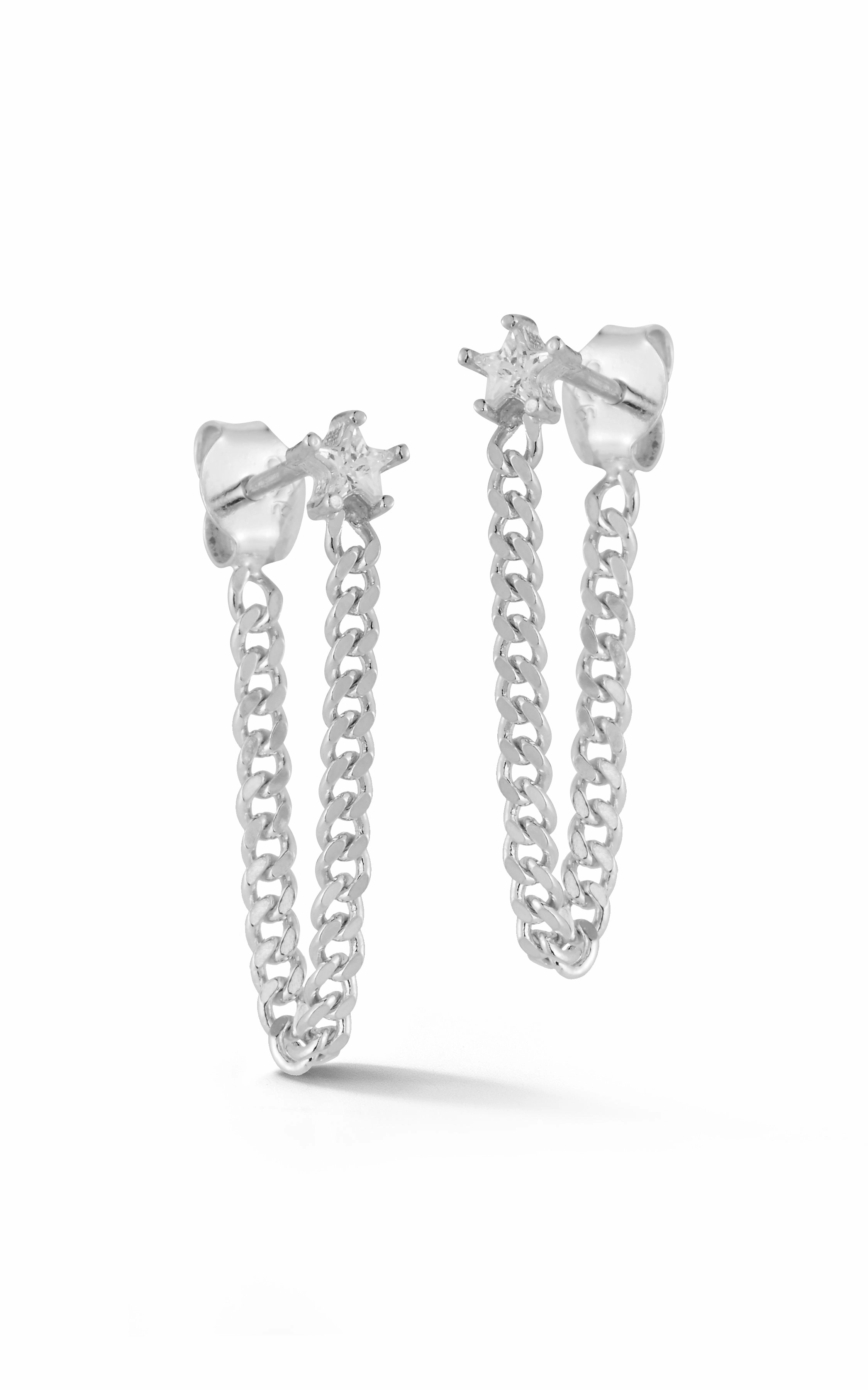 Impeccable Cut Chic Update Star Chain Drop Earring