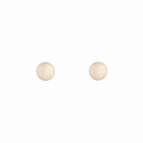 soft look Iconic Touch Gold Solid Ball Stud Earrings