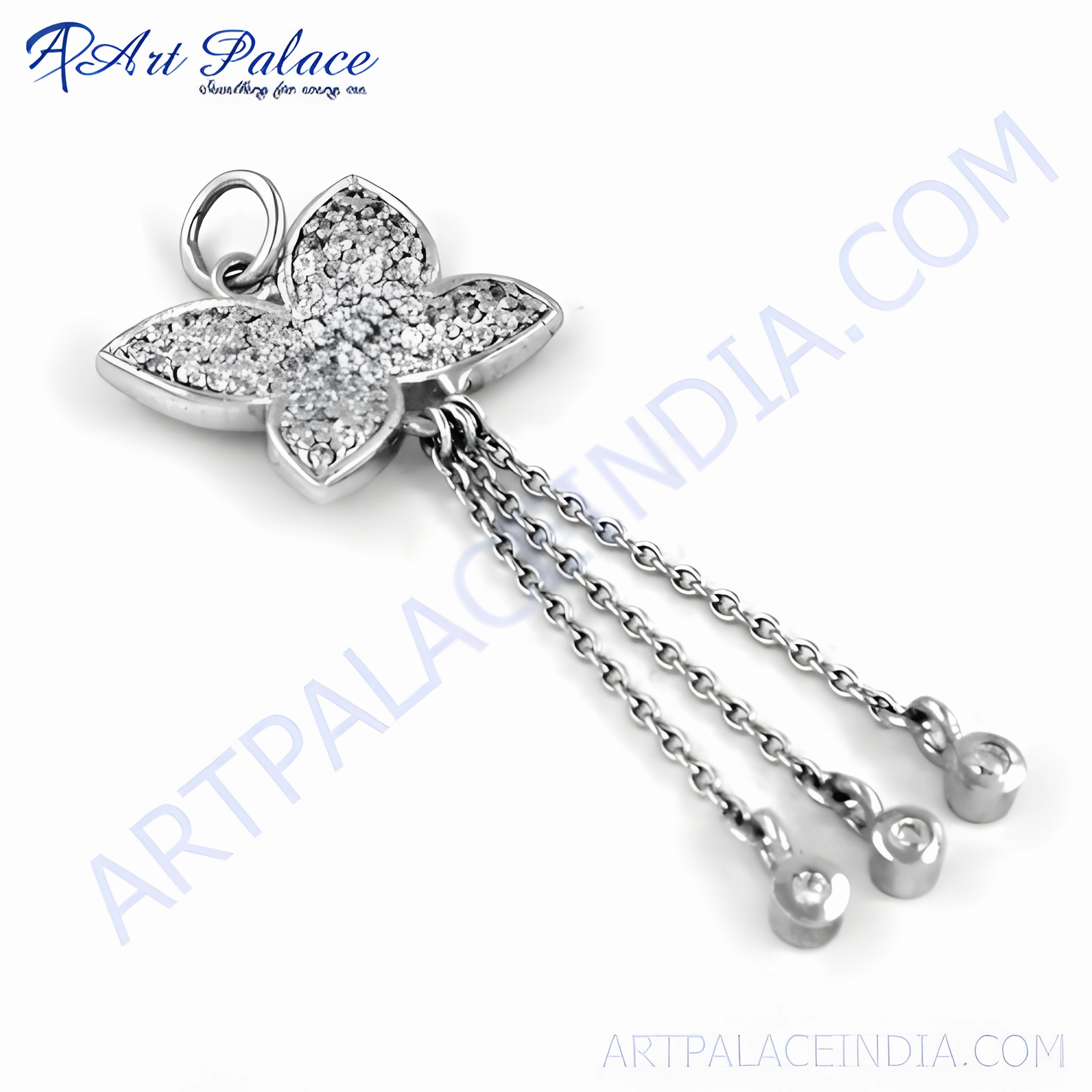 Stylish Girls' Cubic Zirconia Gemstone Silver Pendant - Trendy Jewelry Winter Gift