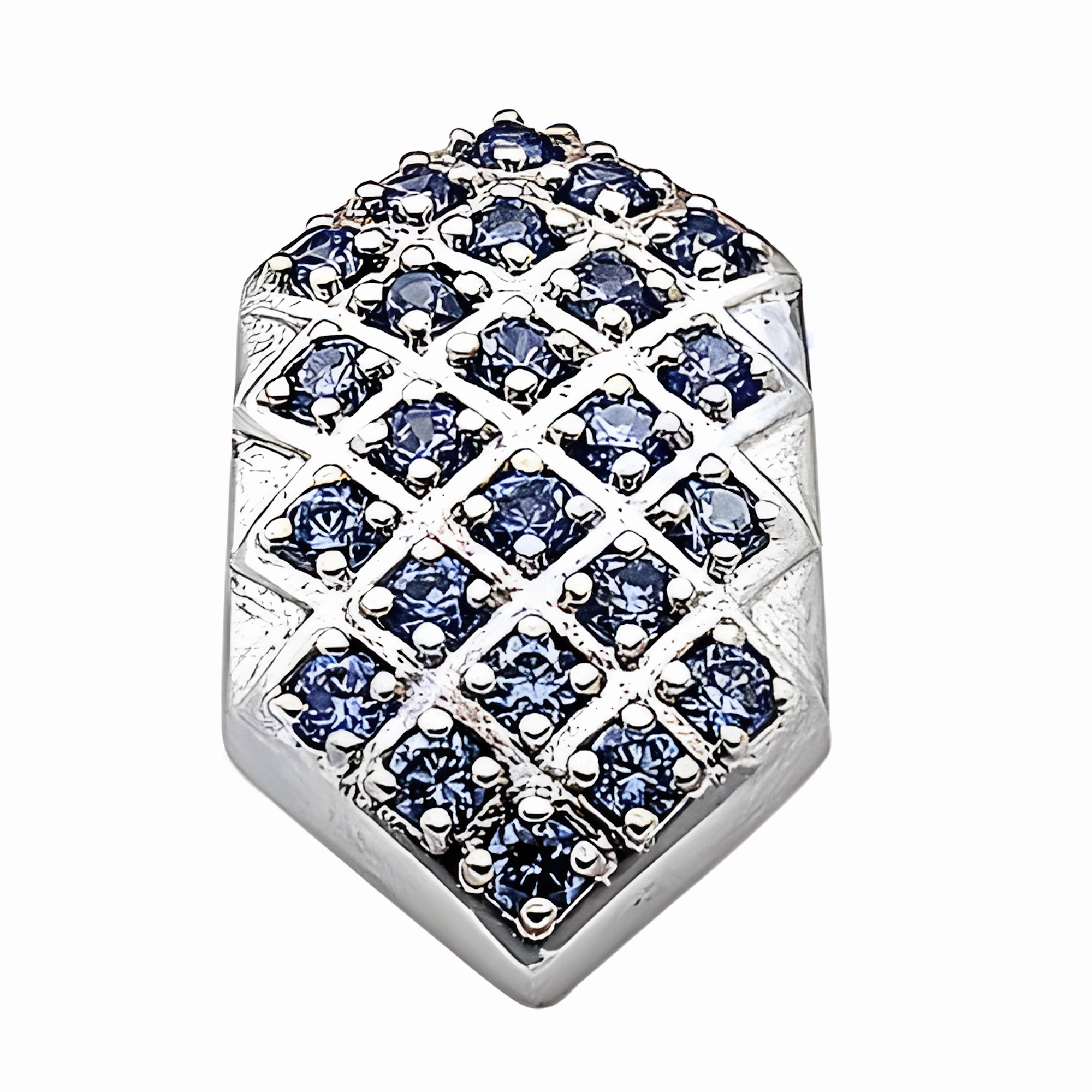 Stylish New Cubic Zirconia Gemstone Silver Pendant | CZ Jewelry Design Durable Design Job Interview Accessory