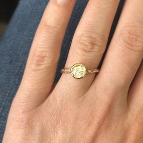 Sunburst Ring Everyday Essential Smooth Surface