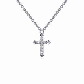 Modern Adornment Stunning Adornment 0.07 CTW Cross Necklace