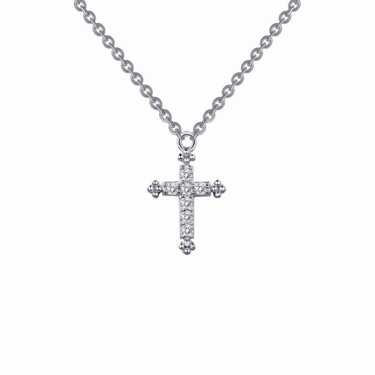 Modern Adornment Stunning Adornment 0.07 CTW Cross Necklace
