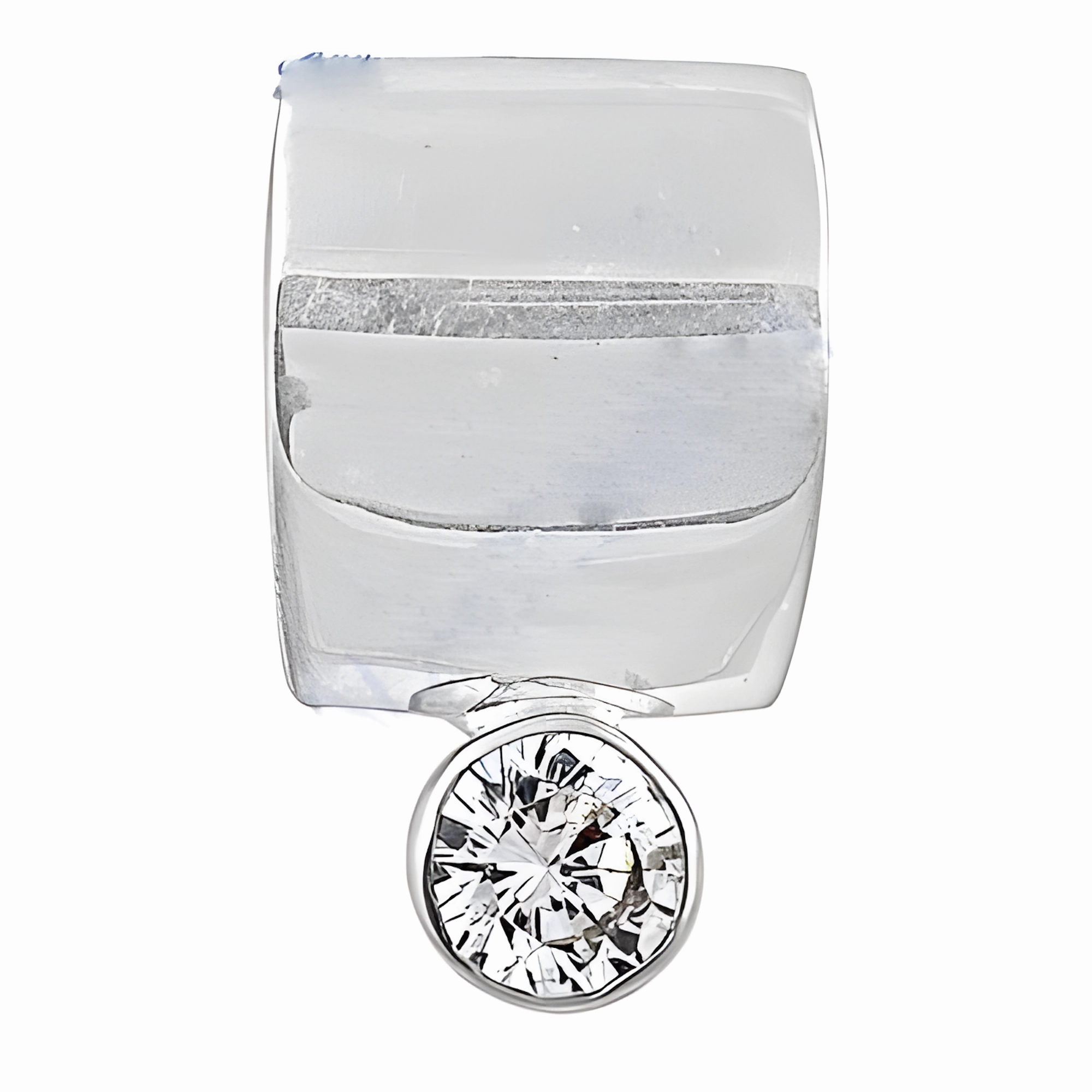 Festive Gift Elegant Designer Cubic Zirconia Silver Pendant Jewelry - Shop Now