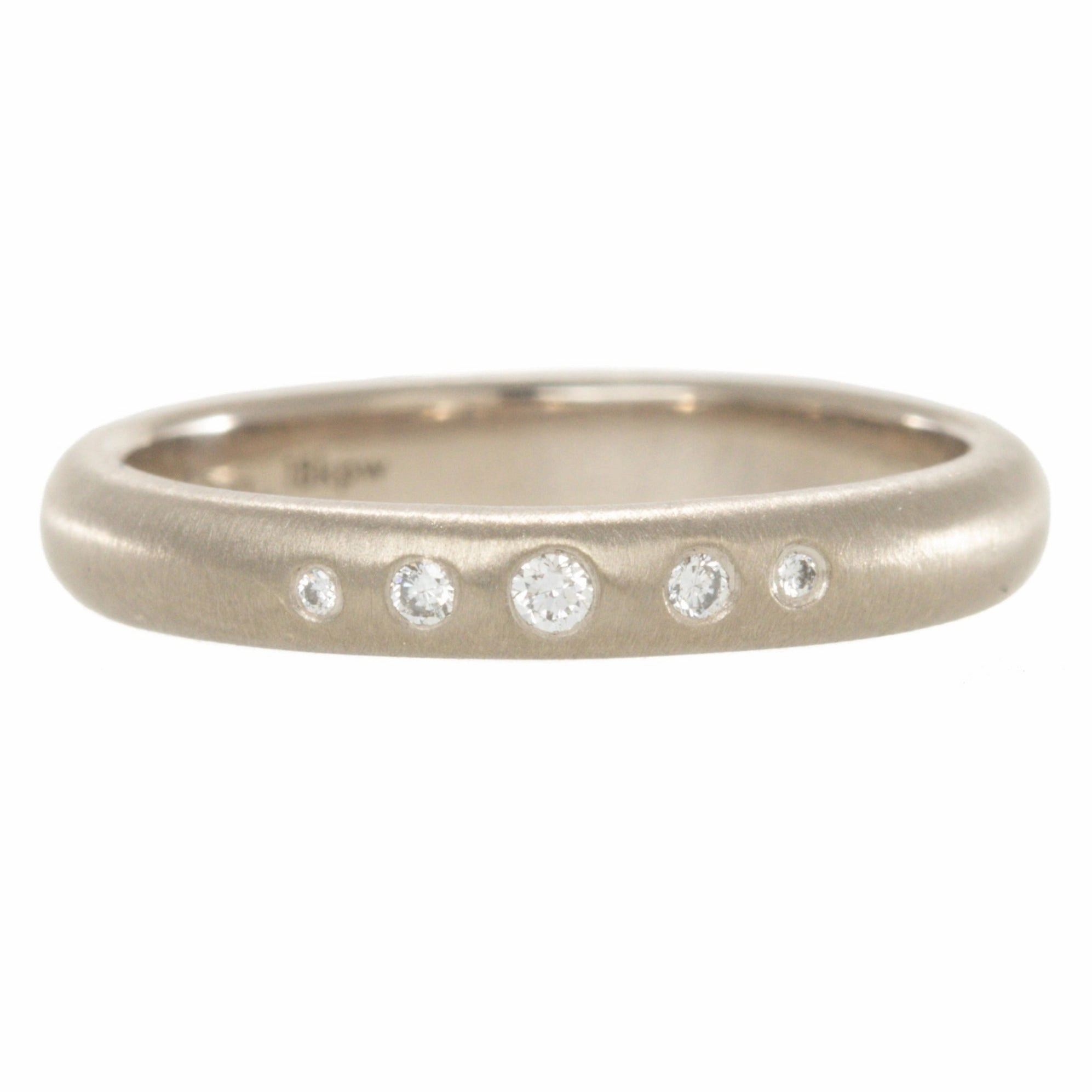 Classic Craftwork Half-Round Stacker 5 Diamond - 18k/20k   VS Diamonds