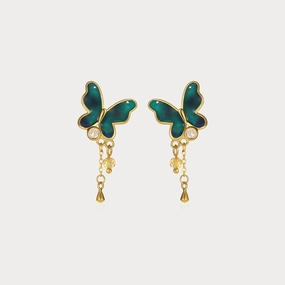 Opulent Craft Thermochromic Butterfly Enamel Earrings