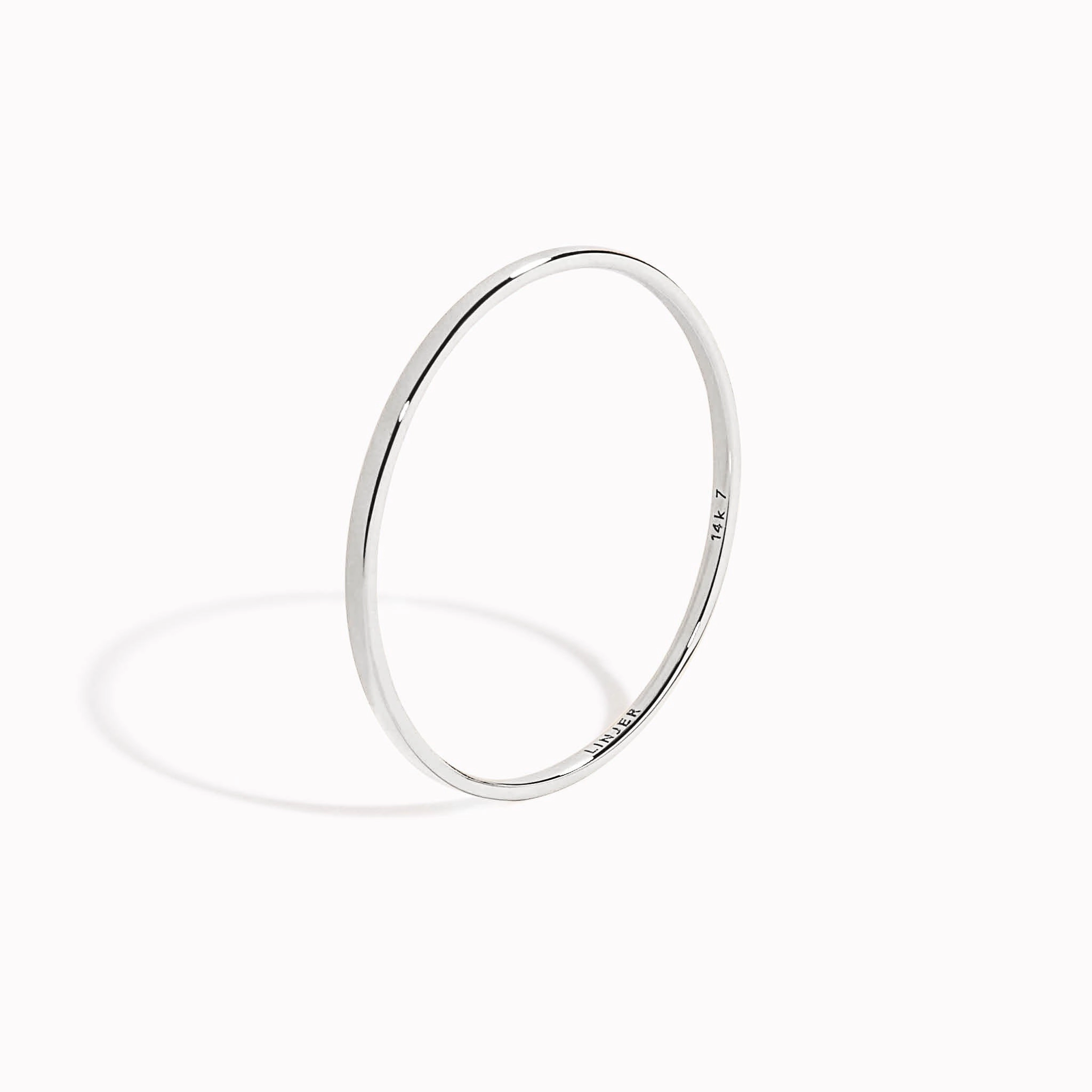 Thin White Gold Ring - Elin Fantastic Embellishment
