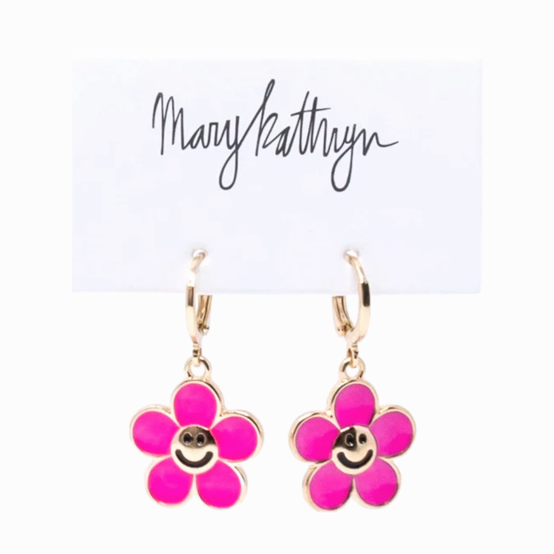 Event Ready Graceful Fit Flower Smiley Face Huggies