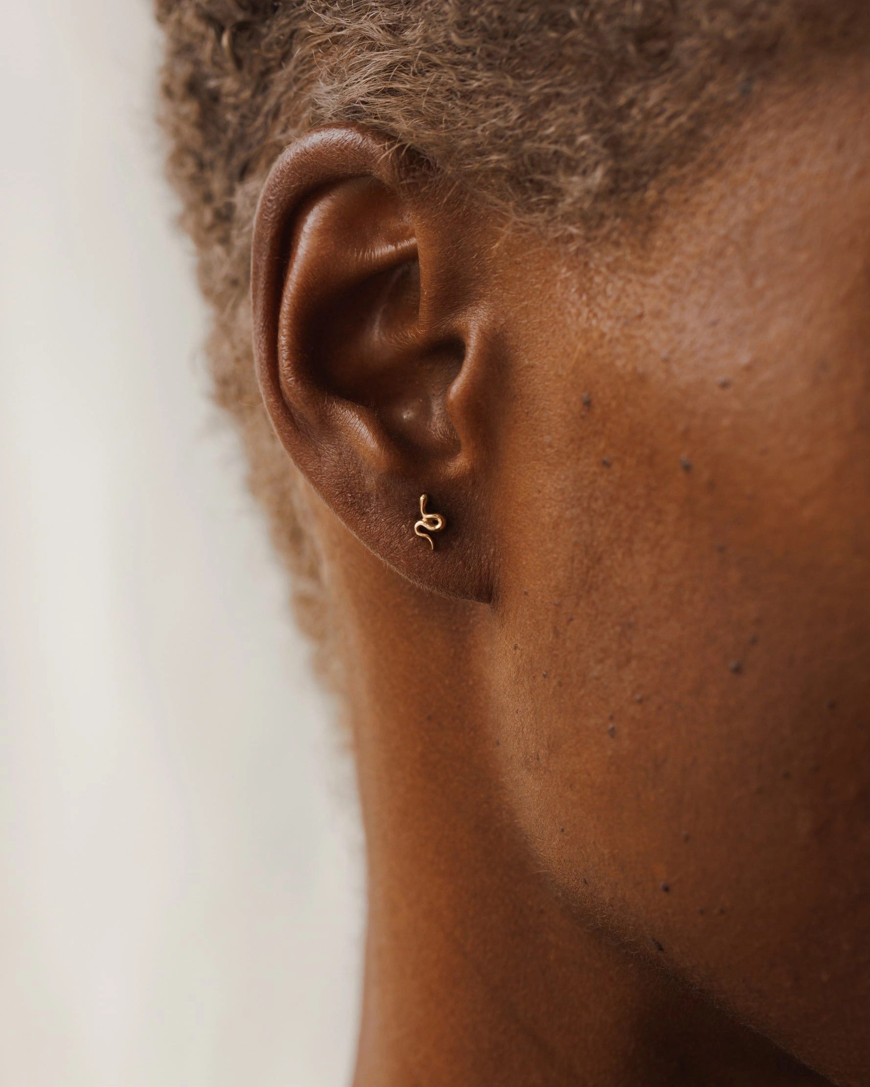 Snake Studs Bohemian Adornment Circular Piece