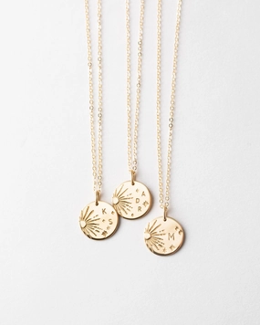 Galaxy Initial Necklace Art Lover Gift