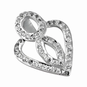 Stunning Gift Trendy Cubic Zirconia Gemstone 925 Sterling Silver Pendant - Shop Now