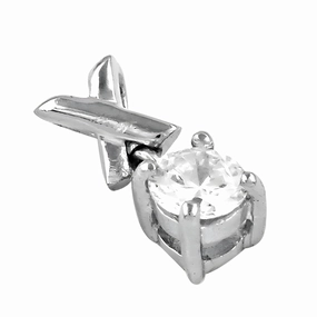 Stunning 925 Silver Pendant with Charming Cubic Zirconia Gemstone Modern Scene Distinctive Present