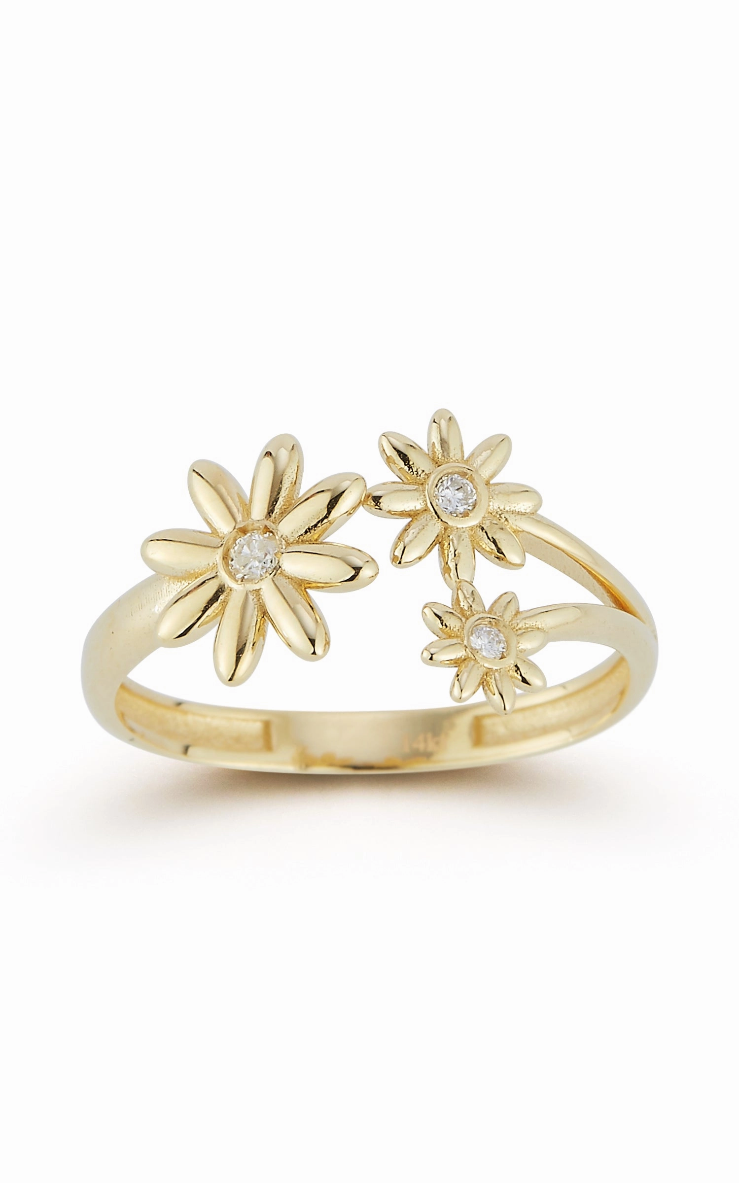 Timeless Fashion Triple Flower Ring