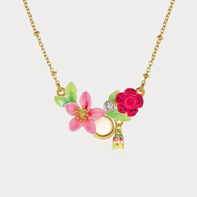 Refined Line Tropical Flower Necklace