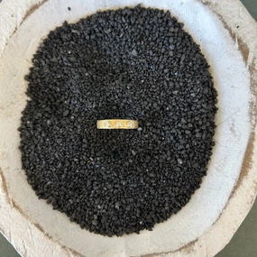 Birthday Surprise Golden Terra Band - 18k Gold   Reclaimed Diamonds