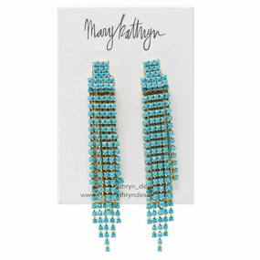 Turquoise Dangles Chic Silhouette