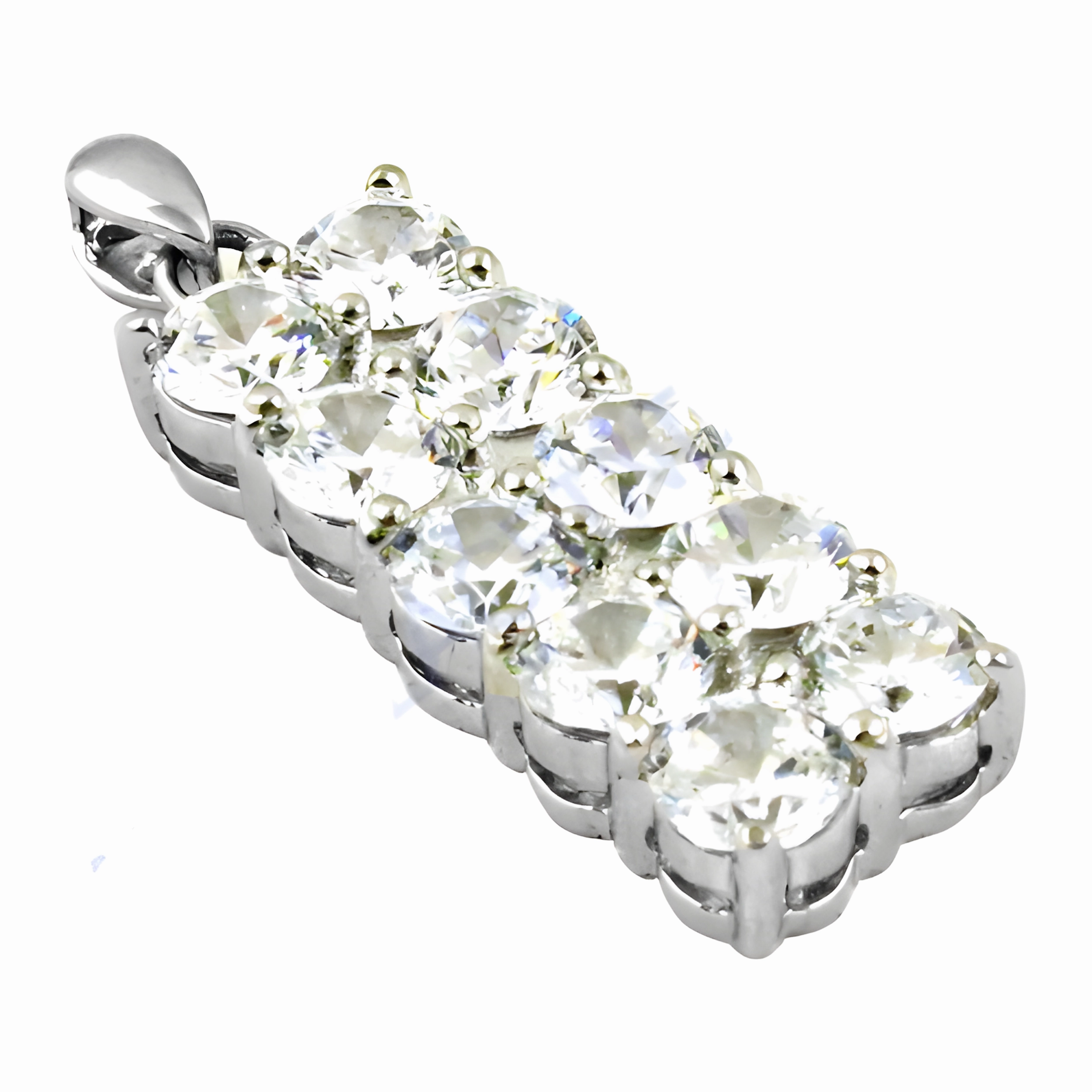 Luxury Jewelry High-Quality CZ Gemstone Silver Pendant - Elegant & Affordable Jewelry