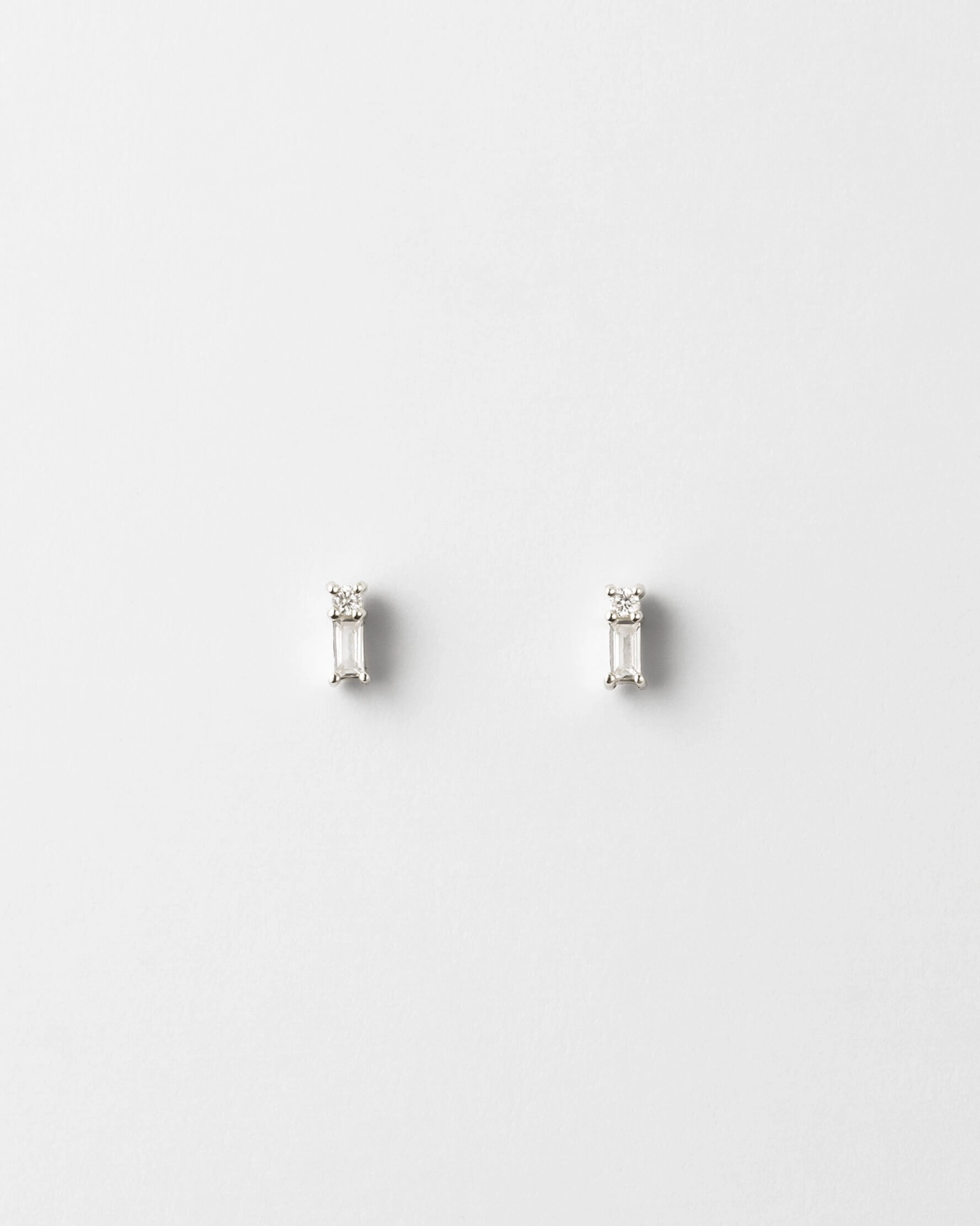 Grace White Sapphire Studs Chic Decor