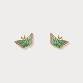 Rainforest Butterfly Earrings Charming Detail Layered Look