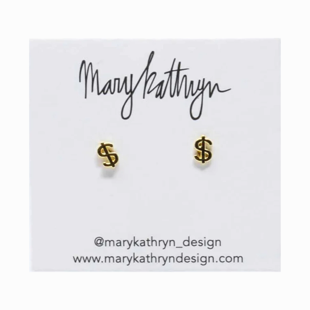 Simple Glow Stylish Choice Dolla Dolla Bill Studs