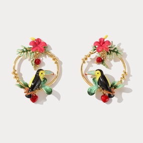 Rainforest Toucan Earrings Sparkling Style Minimalist Touch
