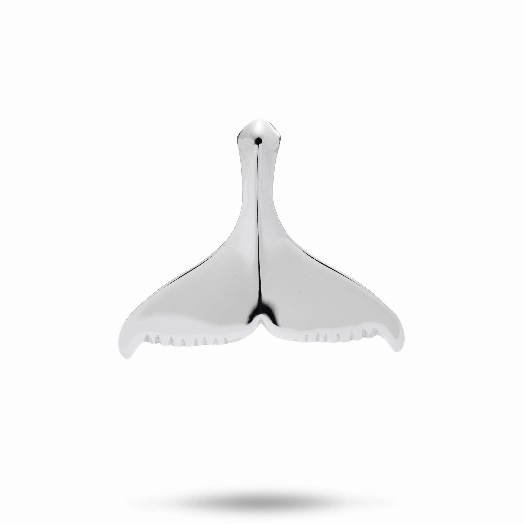 Fashion Accessory Office Gift Whale Tail Pendant in Sterling Silver - 28mm